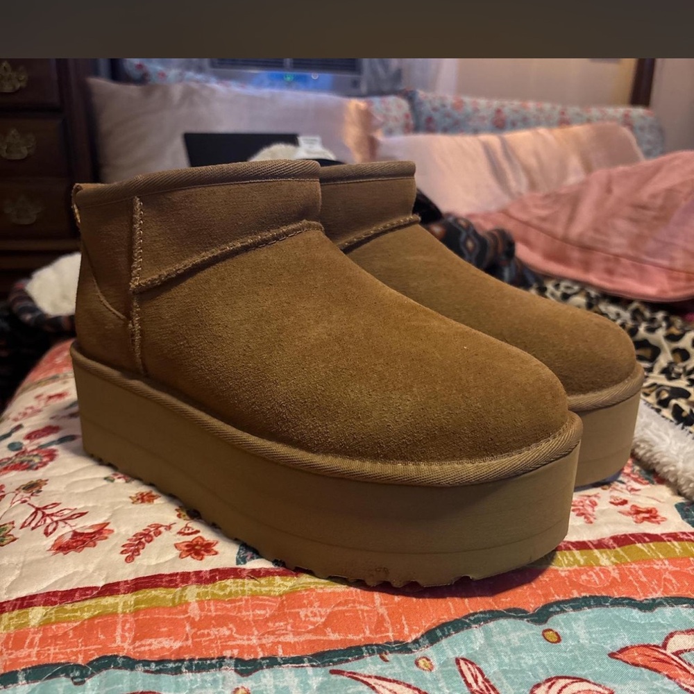 Ugg Brown Platform Boots - image 1